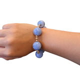 Periwinkle Marble Bracelet (Water Resistance)