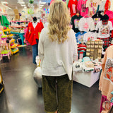 Off White Waffle Knit Top