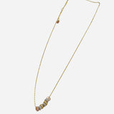 Bara Boheme 3Tone CZ Hoop Necklace