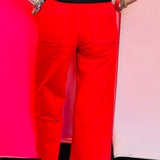 Mica Red Wide Leg Ankle Jeans