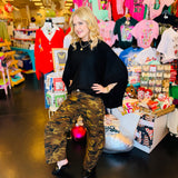 Bex Camouflage Barrel Jeans