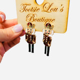 Regal Nutcracker Sparkle Earrings