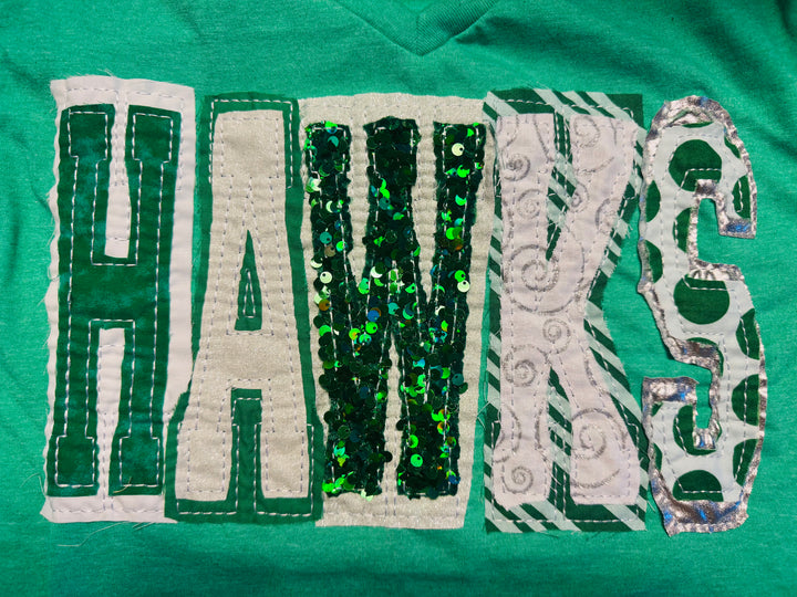 Hawks Double Stacked Spirit Shirt