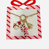 Sweet Christmas Trio Charm Necklace