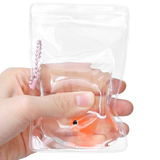 Goldfish in a bag squishy with soft sensory texture.