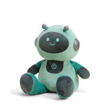 Green robot Warmies plush, microwavable lavender-scented stuffed toy for soothing warmth and comfort
