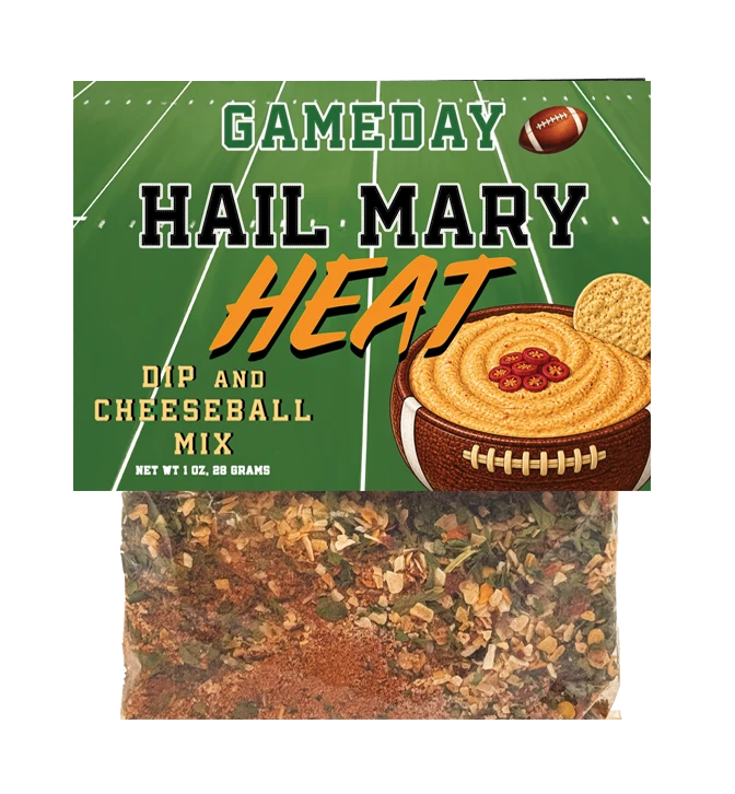 Hail Mary Heat Dip Mix for creamy dip or easy cheeseball