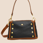 Oxblood red Hammitt Bryant Medium leather handbag with brushed gold hardware and adjustable straps.