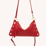 Chili red Hammitt Kyle Small bag with brushed gold hardware and multi-way carry straps.