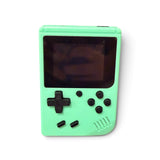 Slim portable handheld retro gaming console with built-in classic games.