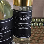 Winterfell travel size eau de parfum bottle with masculine citrus, vanilla, and sandalwood fragrance