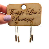 Gold Chain Dangle Earrings