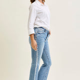 Judy Blue Kick Flare Foiled Jeans