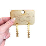 Gold Bordeaux Earrings