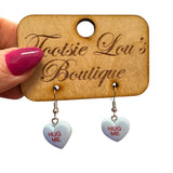 Blue "Hug Me" Earrings
