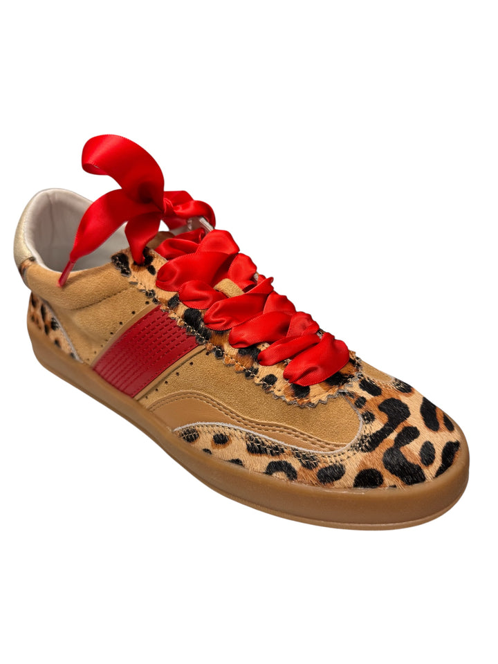 Dixie Leopard Red Sneakers