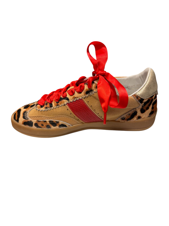 Dixie Leopard Red Sneakers