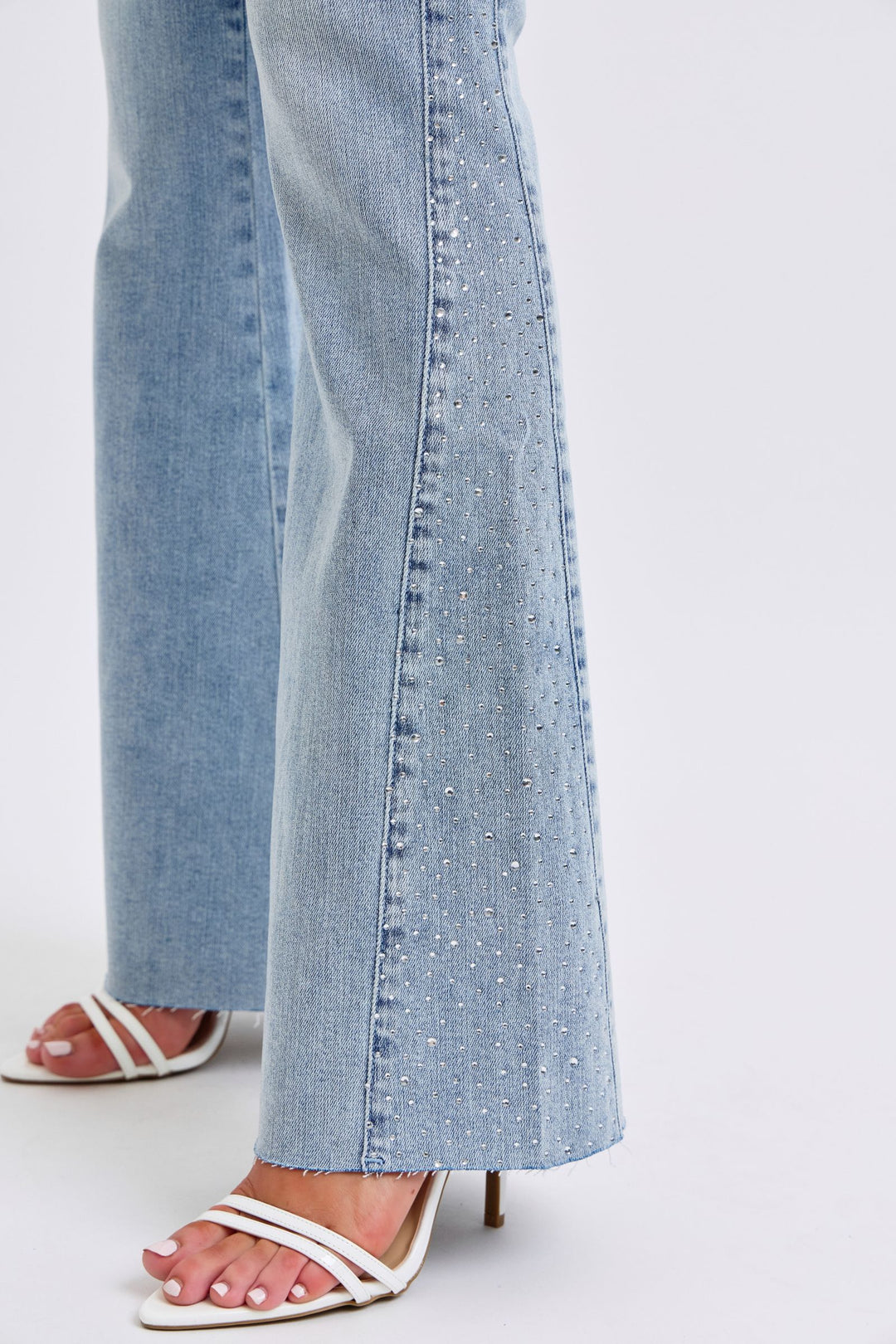 Judy Blue Rhinestone Side Flare Jeans