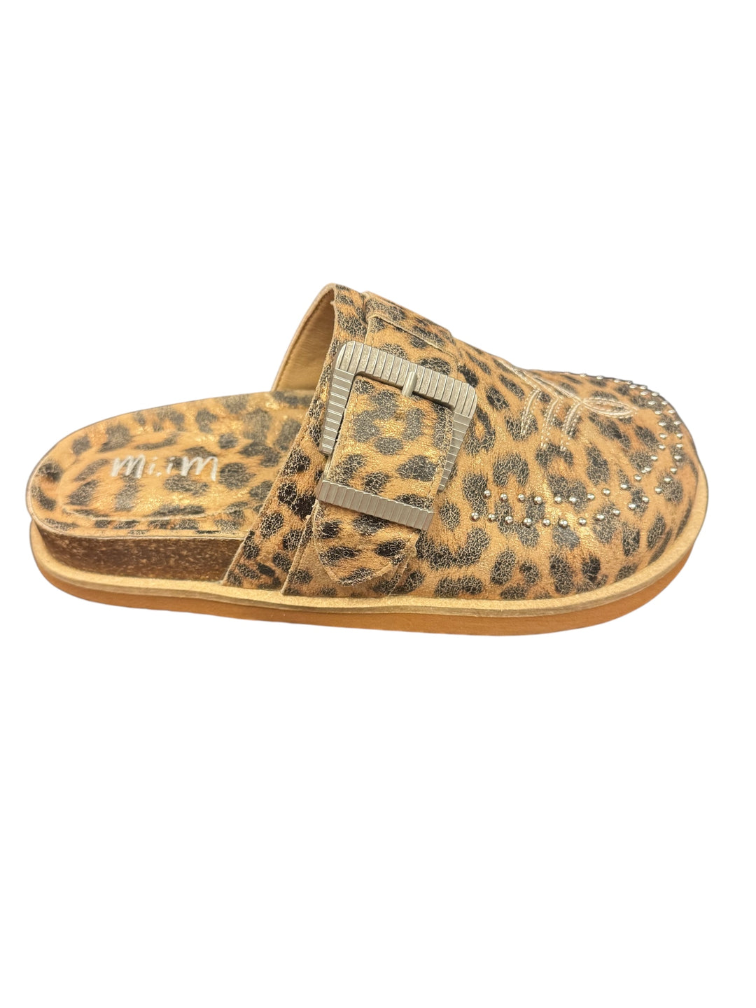 Leopard Josephine Embroidered Clogs