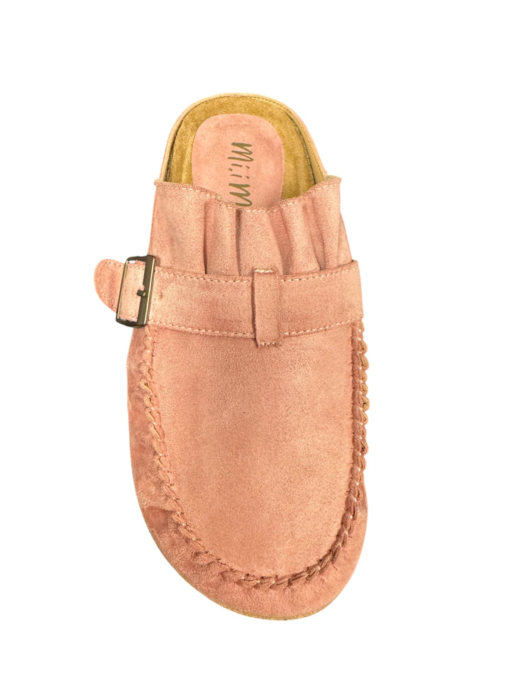 Pink Joia Pleated Clogs
