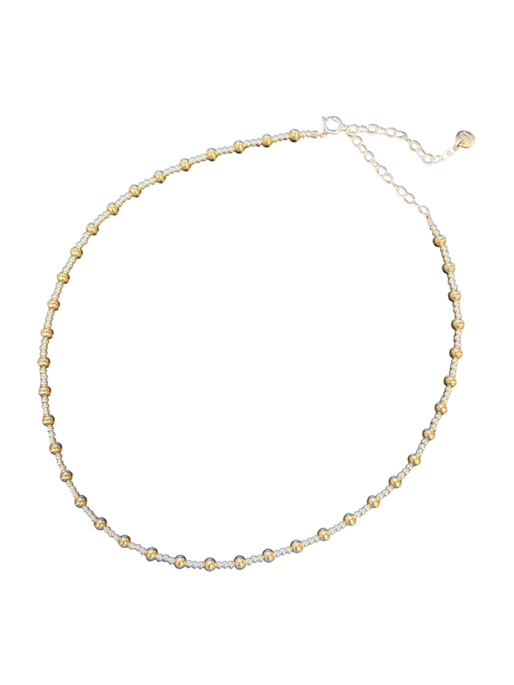 Bara Boheme Angelina Gold Filled Beaded Necklace (Waterproof)