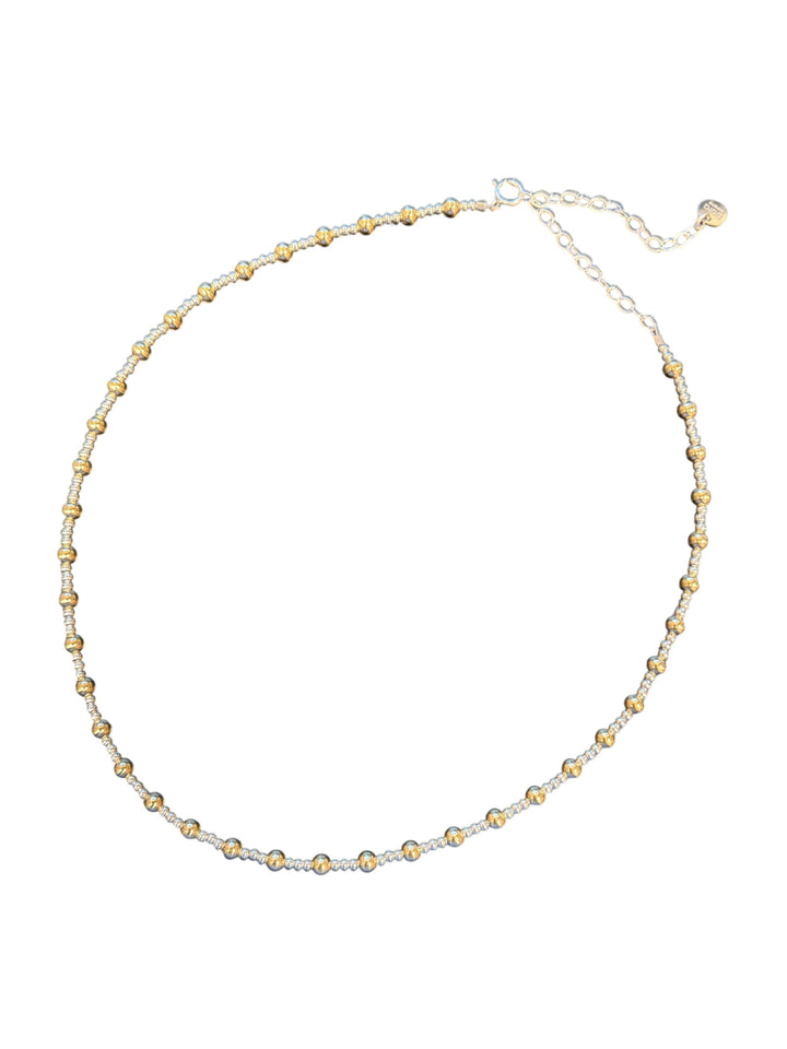 Bara Boheme Angelina Gold Filled Beaded Necklace (Waterproof)