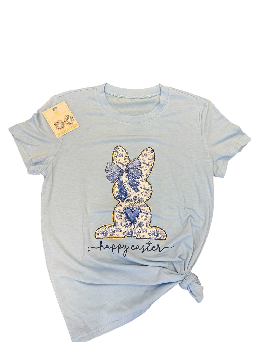 Blue Chinoiserie Bunny Tee