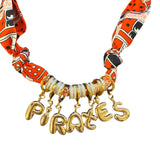 Pirates Game Day Scarf Necklace
