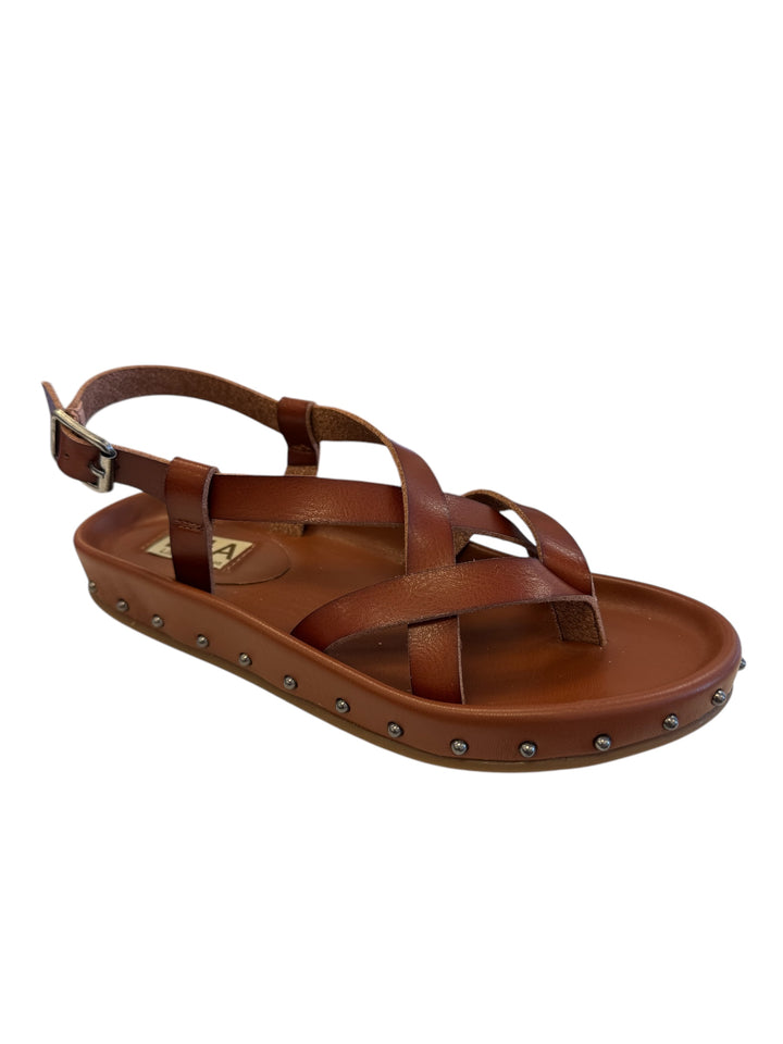 Mia Zurie Strappy Studded Sandal
