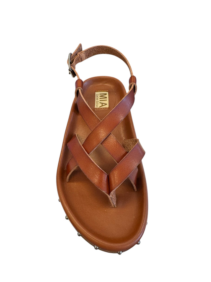 Mia Zurie Strappy Studded Sandal