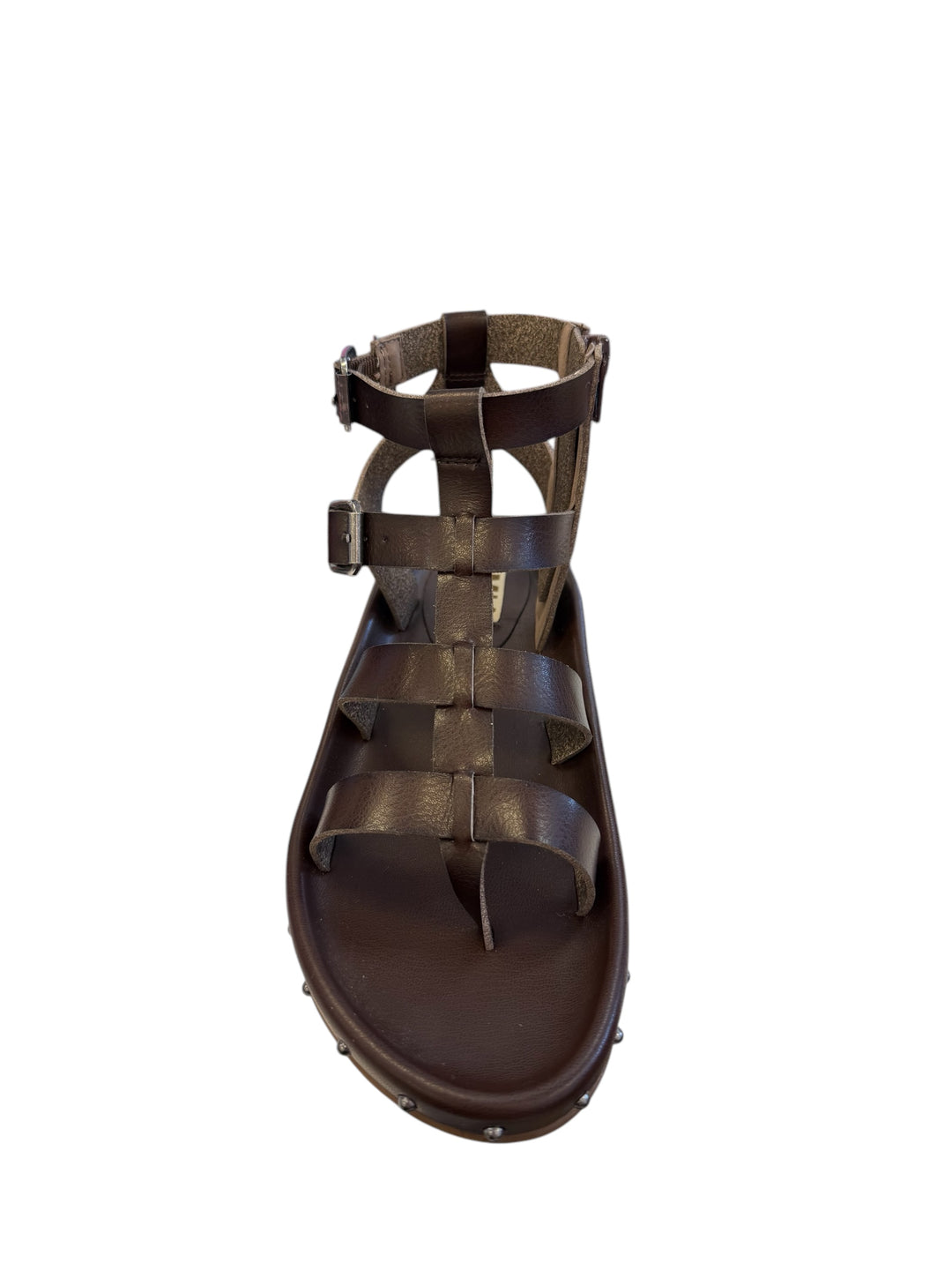 Mia Zahara Dark Brown Studded Sandal