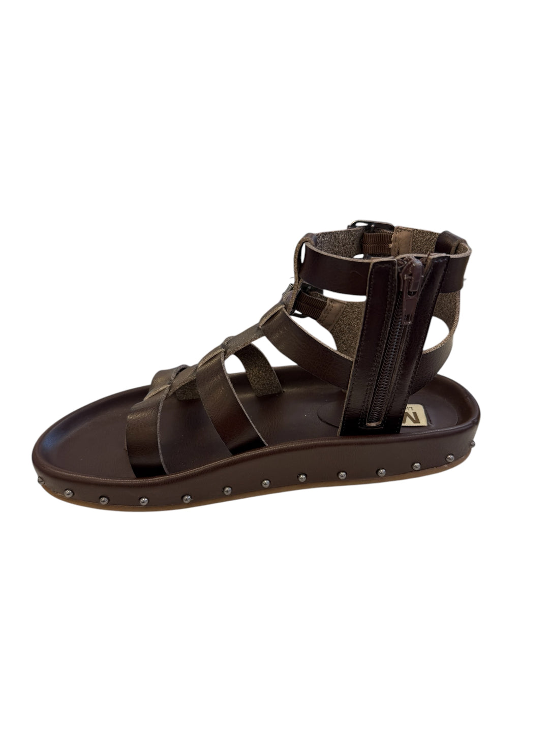 Mia Zahara Dark Brown Studded Sandal