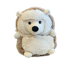 Hedgehog Warmies® microwavable plush, lavender-scented, weighted for comfort, freezer safe, safe for all ages.