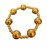 Gold Bracelet 12mm/4mm (Water Resistant)