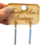 Powder Blue Stick Earrings