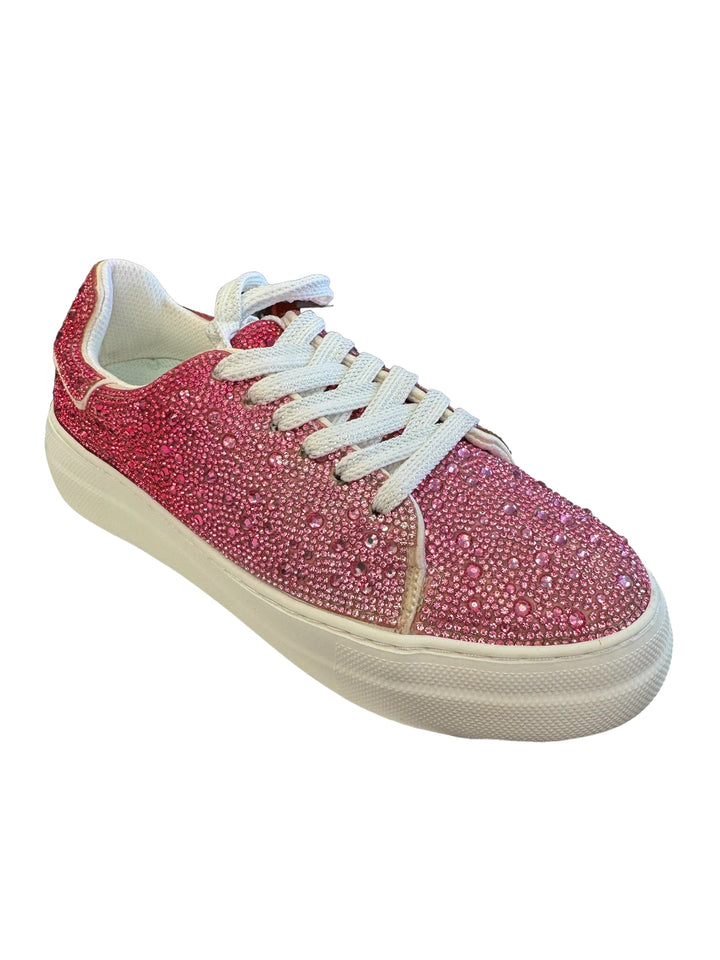 Bedazzled Pink Ombre Sneakers