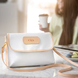 Elizabeth Crossbody purse with black lining, detachable strap, and magnetic clasp for everyday style