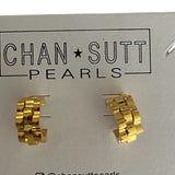 Gold Rolly Hoop Earrings