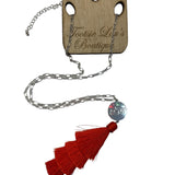 OSU Tassel Necklace