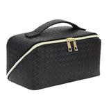 Black Woven Cosmetic Bag