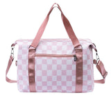 Rose Checkered Duffle