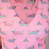 Keigan Pink Pawliday Mesh Top