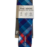Flat Socks - Blue Bias