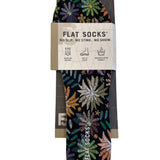 Flat Socks - Floral Embroidery
