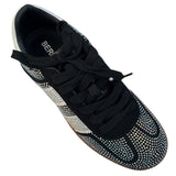 Black Rhinestone Lennon Sneakers