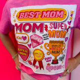 Best Mom Stickers Bling Tee