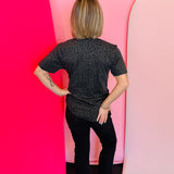 Dark Leopard Nurse Appliqued Tee