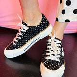 Corky's That's Her Black White Polka Dots Sneakers