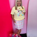 Spring Social Plaid Skort