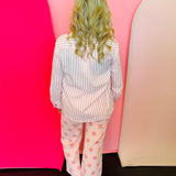 Pink Striped Button Down Shirt